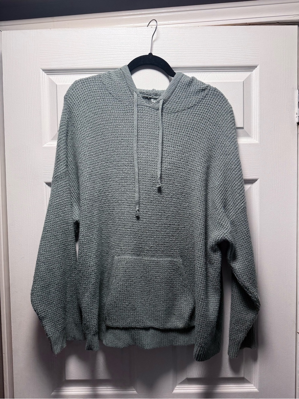 Aerie Women’s Sweater Knit Hoodie Sweater - Sage Green